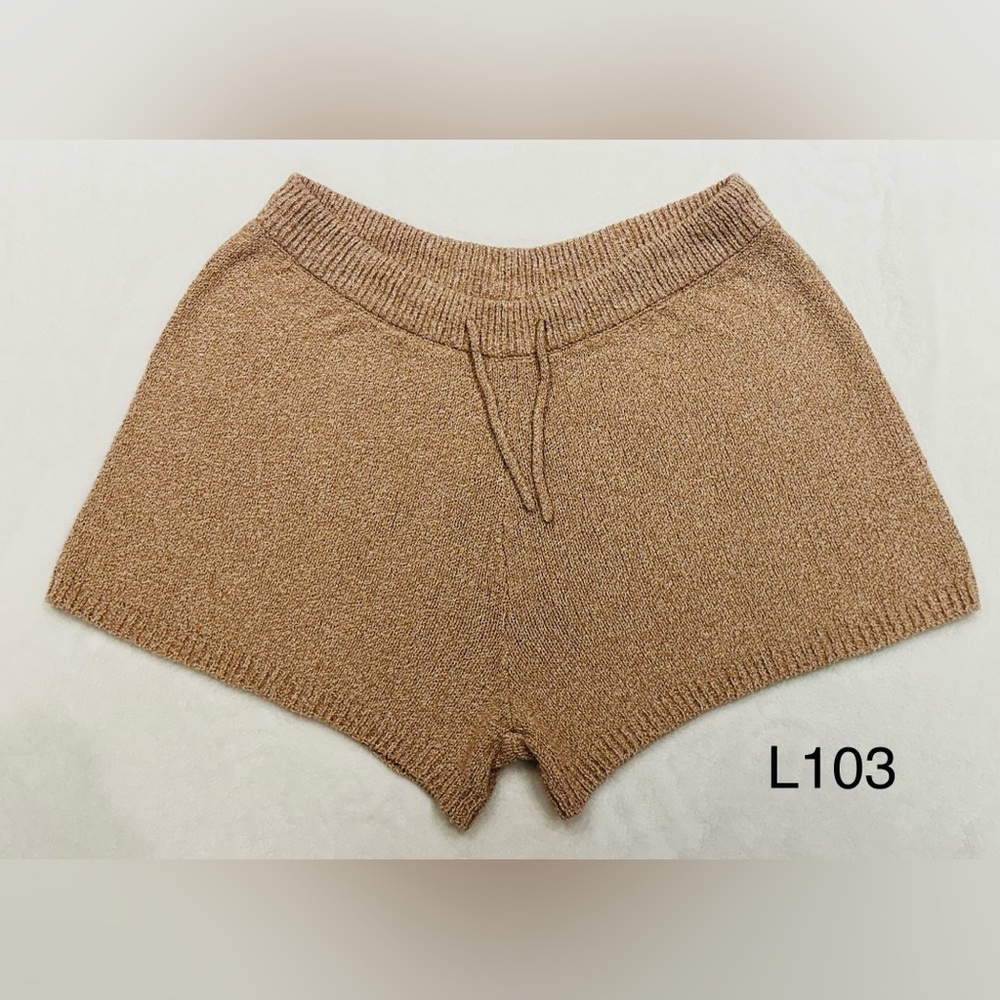 Rylee And Cru Women’s Heathered Rose Knit Shorts Size L